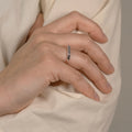 Square Signet Ring worn on hand – stainless steel minimal ring for men Dazzle Pakistan