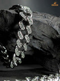 ChainsHouse Stainless Steel Cuban Link Bracelet - Dazzle