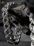 ChainsHouse Stainless Steel Cuban Link Bracelet - Dazzle