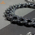 ChainsHouse Stainless Steel Cuban Link Bracelet - Dazzle