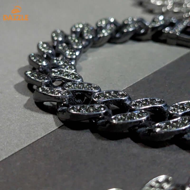 ChainsHouse Stainless Steel Cuban Link Bracelet - Dazzle