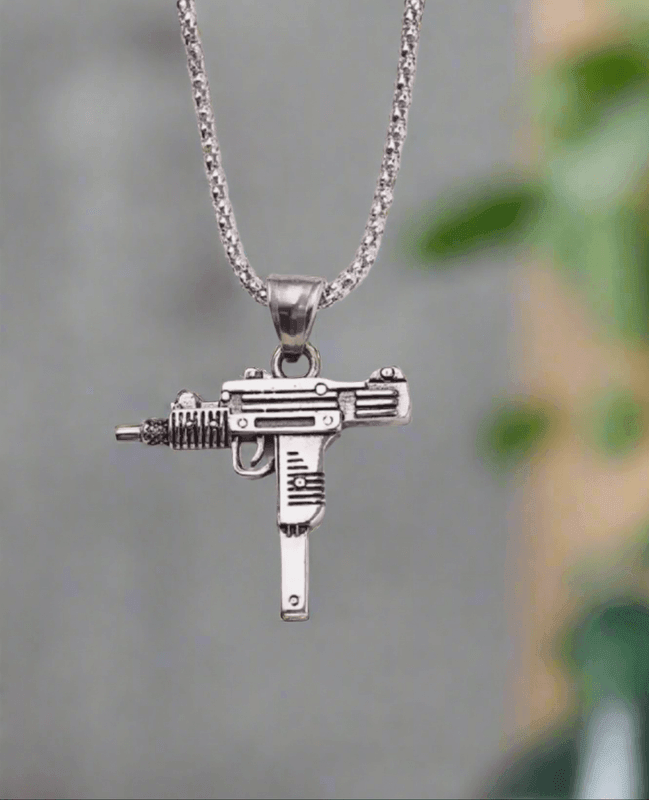 UZI gun pendant - Dazzle